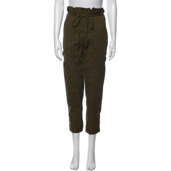 Pantaloni a vita alta verdi