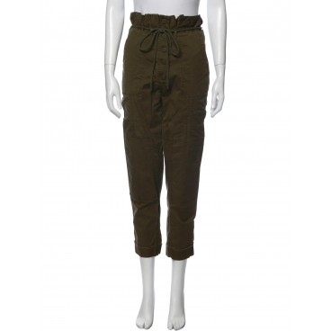 Pantaloni a vita alta verdi