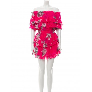 Abito in chiffon fucsia