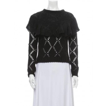 Maglia in lana con balza