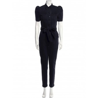 Tuta in denim nera