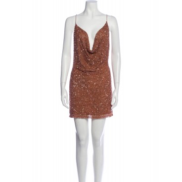 Abito in paillettes bronzo