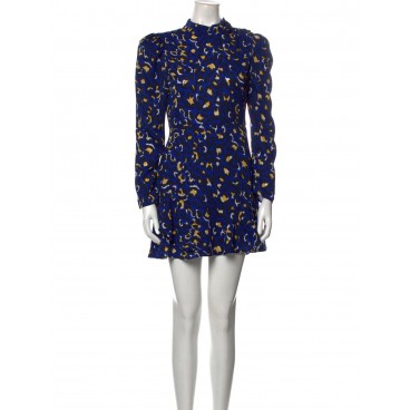 Abito leopardato blu