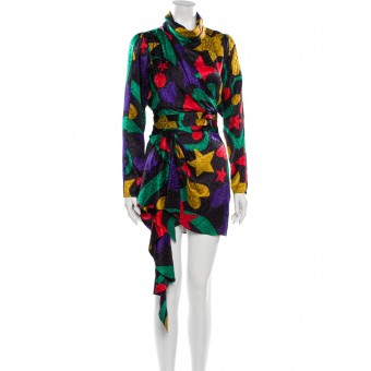 Abito in seta multicolor