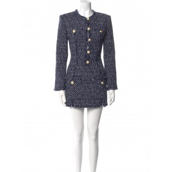 Abito in tweed blue