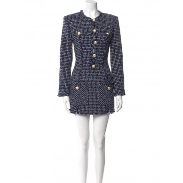 Abito in tweed blue