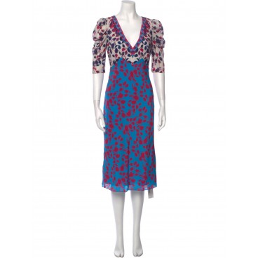 Abito midi patchwork