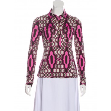 Camicia in seta rosa