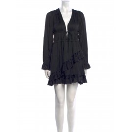 Abito nero con coulisse