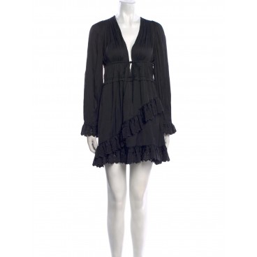 Abito nero con coulisse
