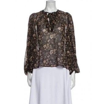 Blusa in seta paisley