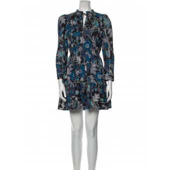 Abito patchwork blue