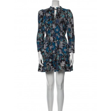 Abito patchwork blue