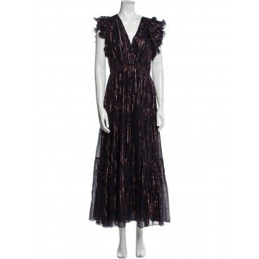 Abito lungo con lurex