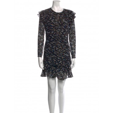 Abito a fiori con lurex