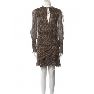 Abito paisley con lurex