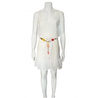Abito in cotone bianco 