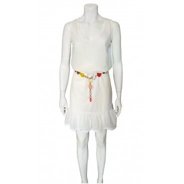 Abito in cotone bianco 