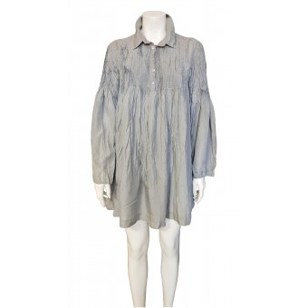 Abito camicia grigio