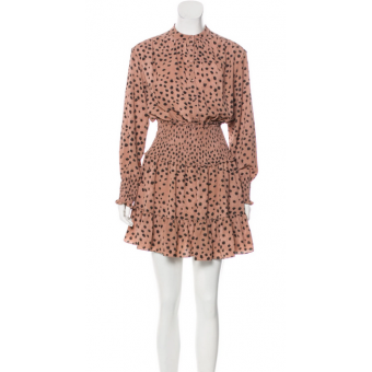 Abito animalier rosa
