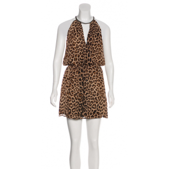 Abito leopardato smanicato