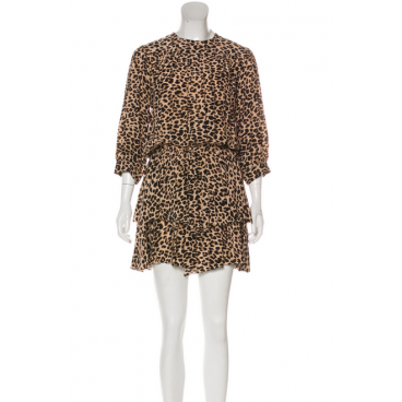 Abito mini leopardato