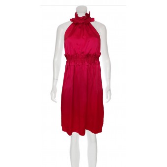 Abito midi rosso bordeaux
