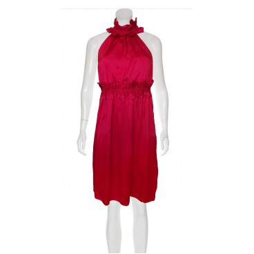 Abito midi rosso bordeaux