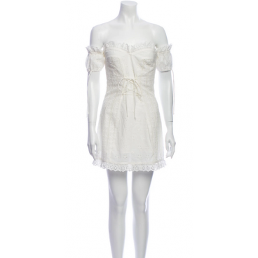 Abito bianco a corsetto 