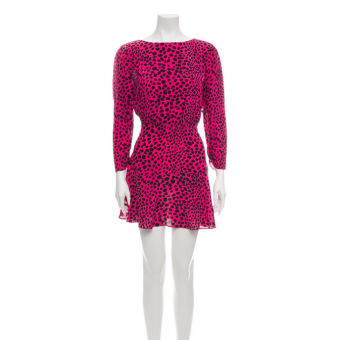 Abito animalier rosa 