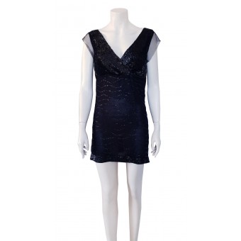 Abito nero con paillettes