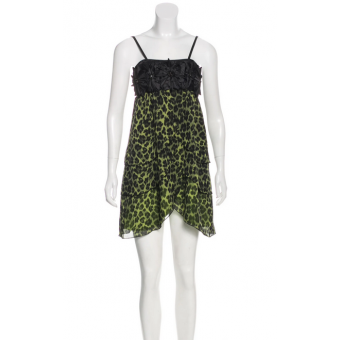 Abito animalier in seta
