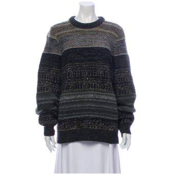 Maglione in lana a righe