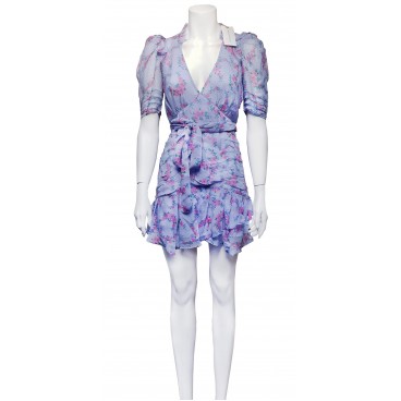 Abito in seta viola