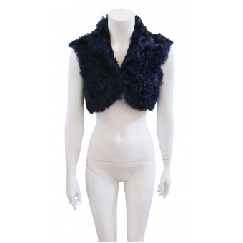 Gilet corto in pelliccia