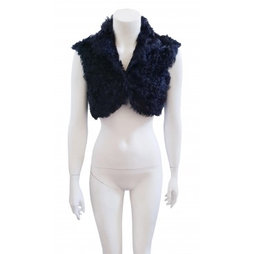 Gilet corto in pelliccia