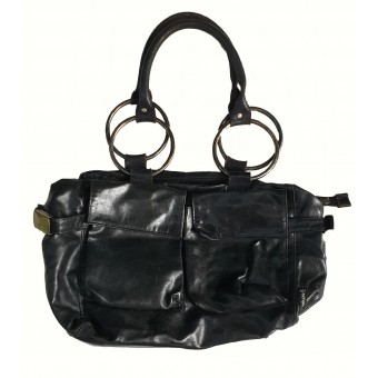 Borsa in pelle nera