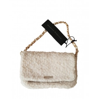 Borsa in lana bianca