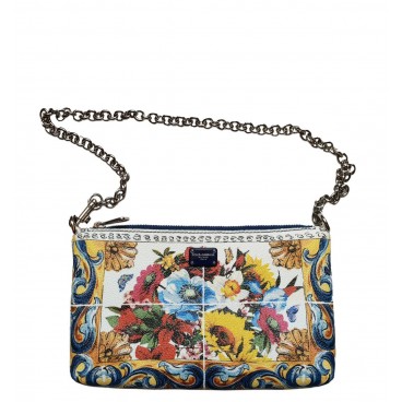 Borsa con stampa maiolica