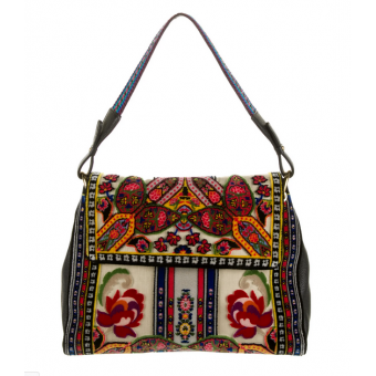 Borsa a tracolla ricamata 