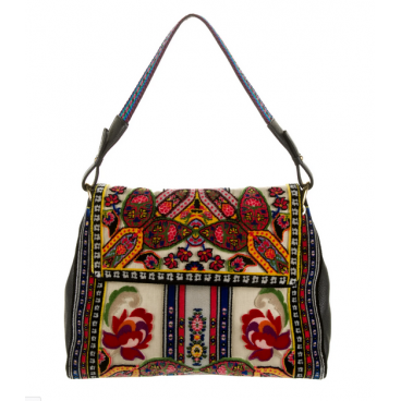 Borsa a tracolla ricamata 