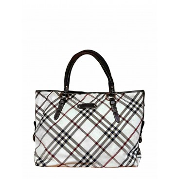 Borsa Tote in tessuto check
