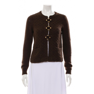 Maglia in lana con alamari