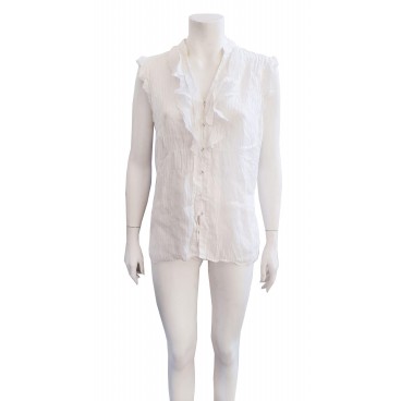 Camicia bianca in lino