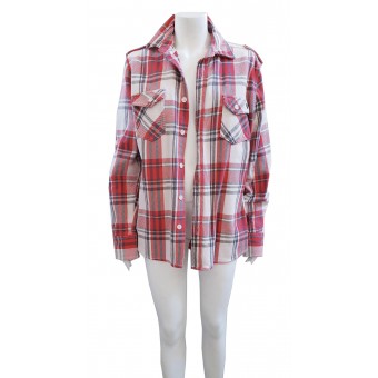 Camicia oversize rossa