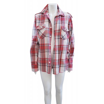 Camicia oversize rossa