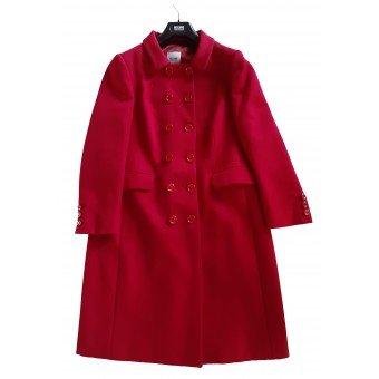 Cappotto rosso in lana 