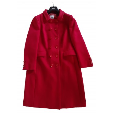 Cappotto rosso in lana 