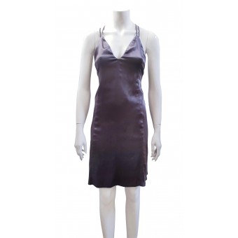 Abito in seta grigio