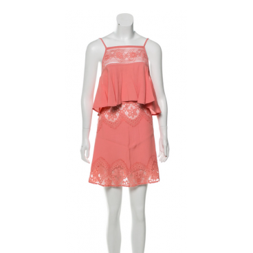 Completo top e gonna rosa
